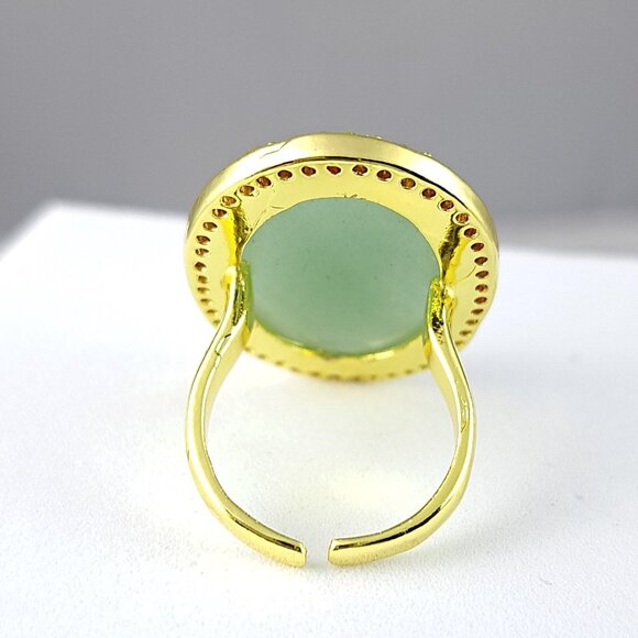 Gorgeous Oval Amazonite Ring - Picture 3 of 3
